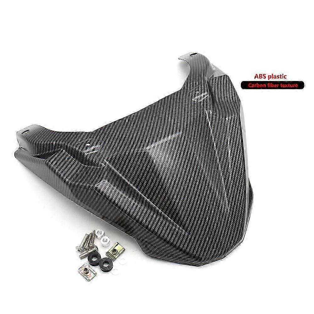 Carbon Fiber Texture Front Wheel Fender Compatible with Certain Brand Motorcycles from 2015 to 2020, Beak Nose Cone Extension Cover for Enha