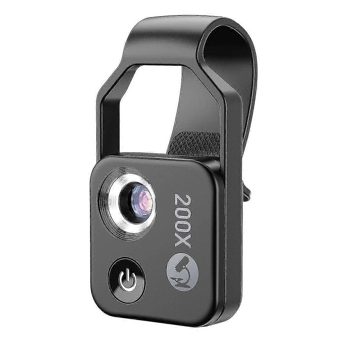 Pocket Smartphone Digital Microscope with Lens, 200X Magnifying Microscope for Various Phones, A1 Model
