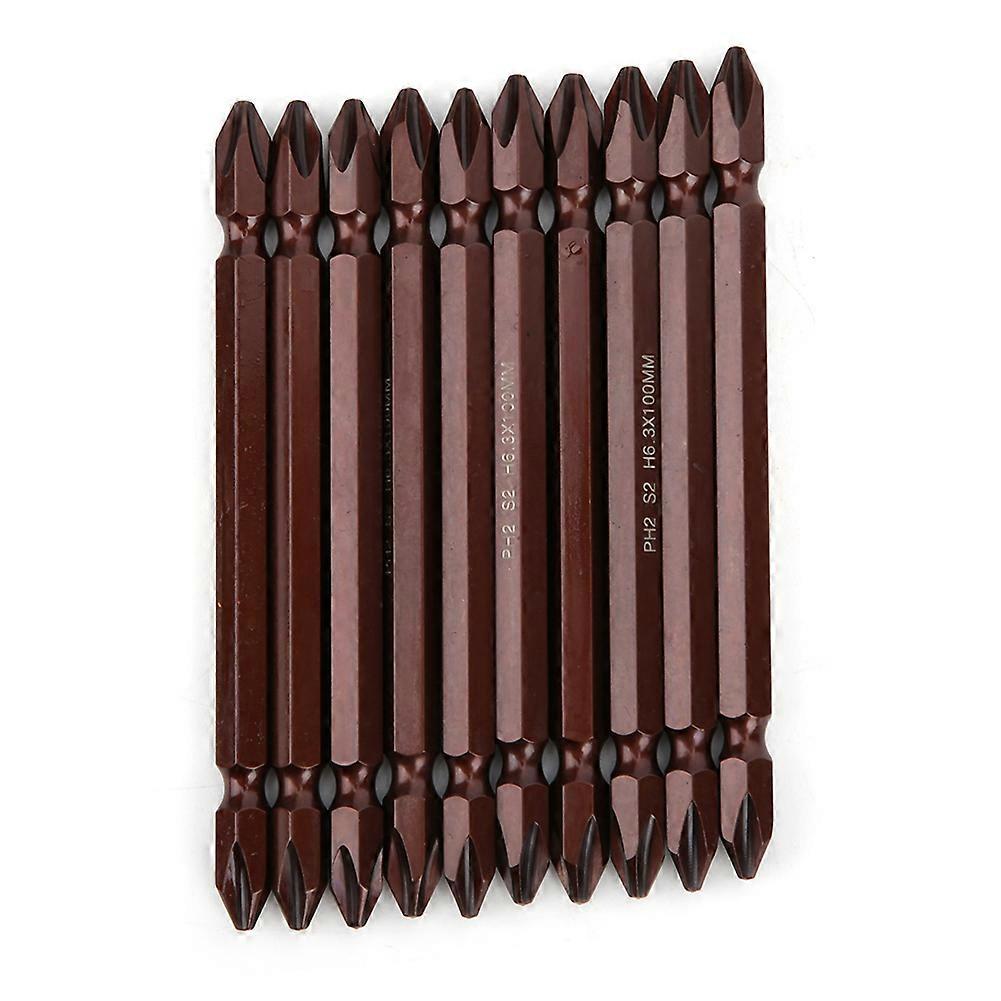 Double-ended screwdriver bits magnetic, S2 material