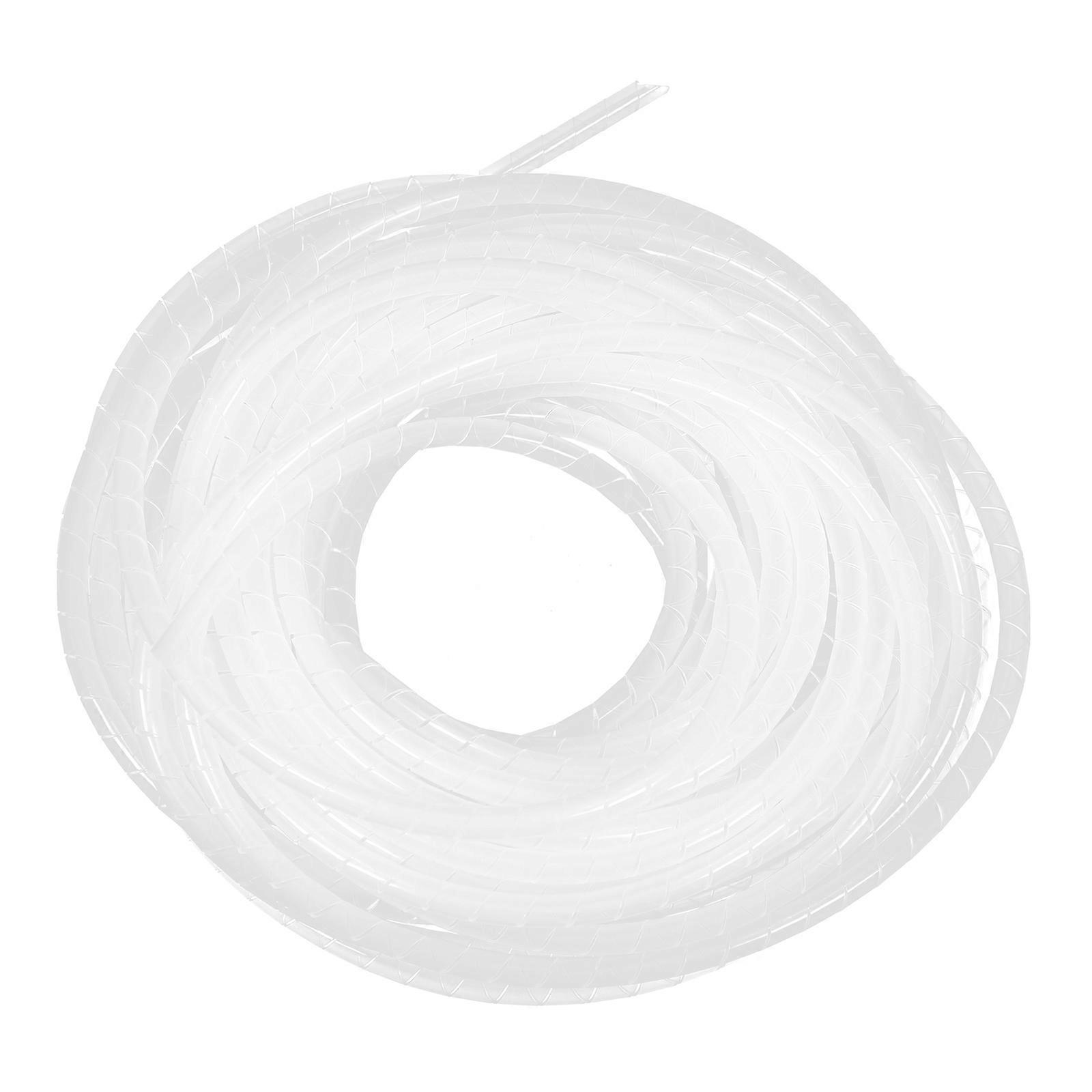 Cable Wire Wrap Tube Protective Wire Wrap Cable Management For Computer Room 150.00X0.50X0.50CM White Nylon 1 Roll