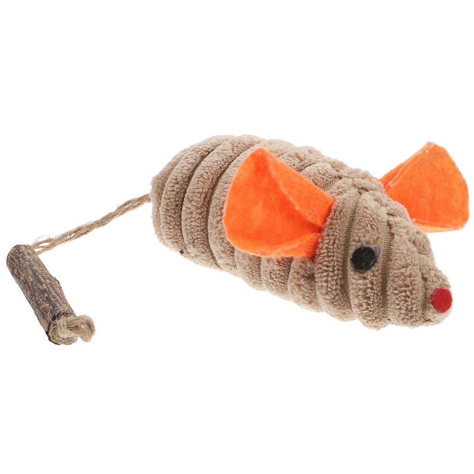 Mouse Catnip Mouse Cats Interactive Rat For Pet Pats Cotton Made 23.00X7.50X4.30CM Encourages Activity 1Set