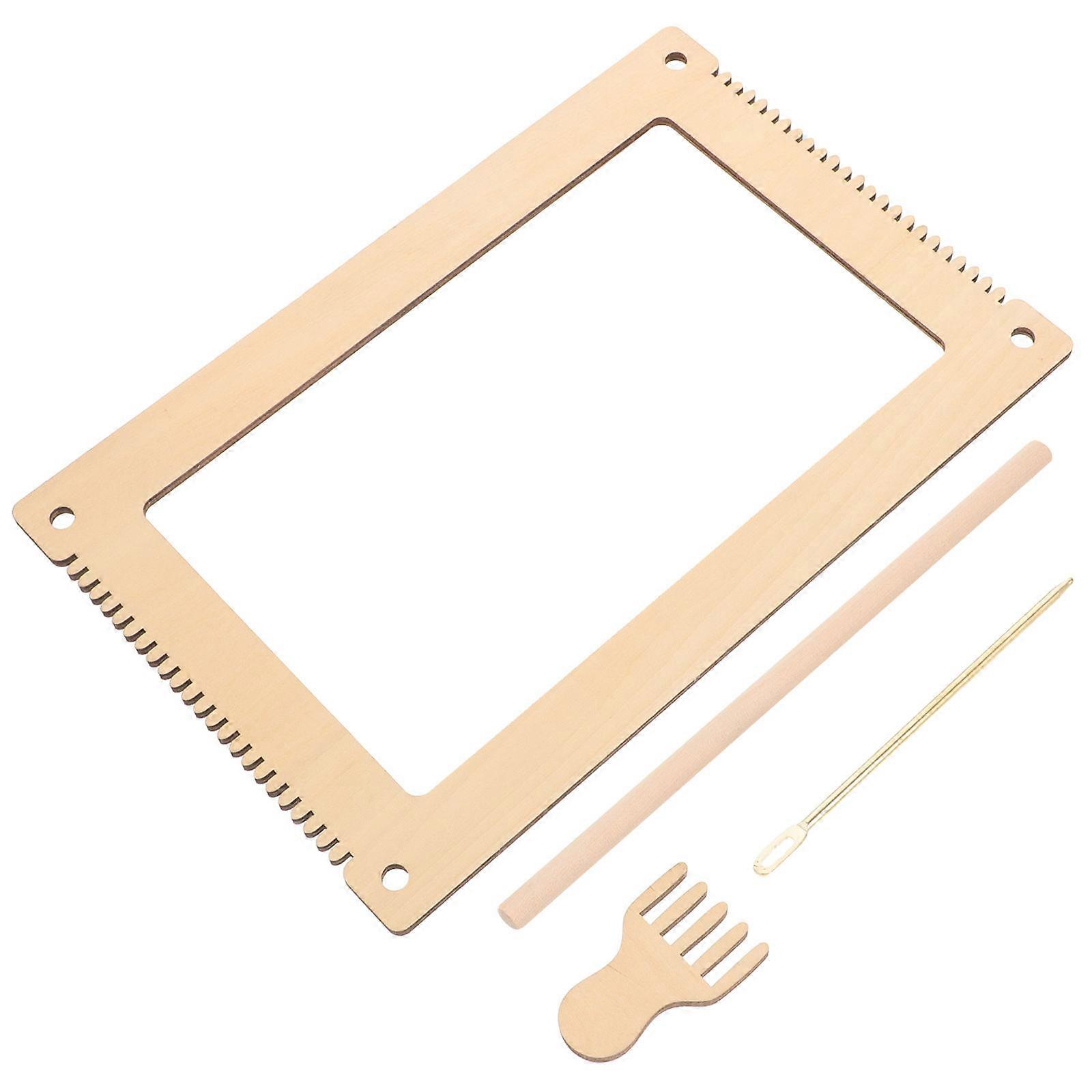 Tapestry Weaving Tool Weaving Frame Kids Beginners Weaving Kit 30.20X20.00X0.50cm Promote Imagination 1 Set