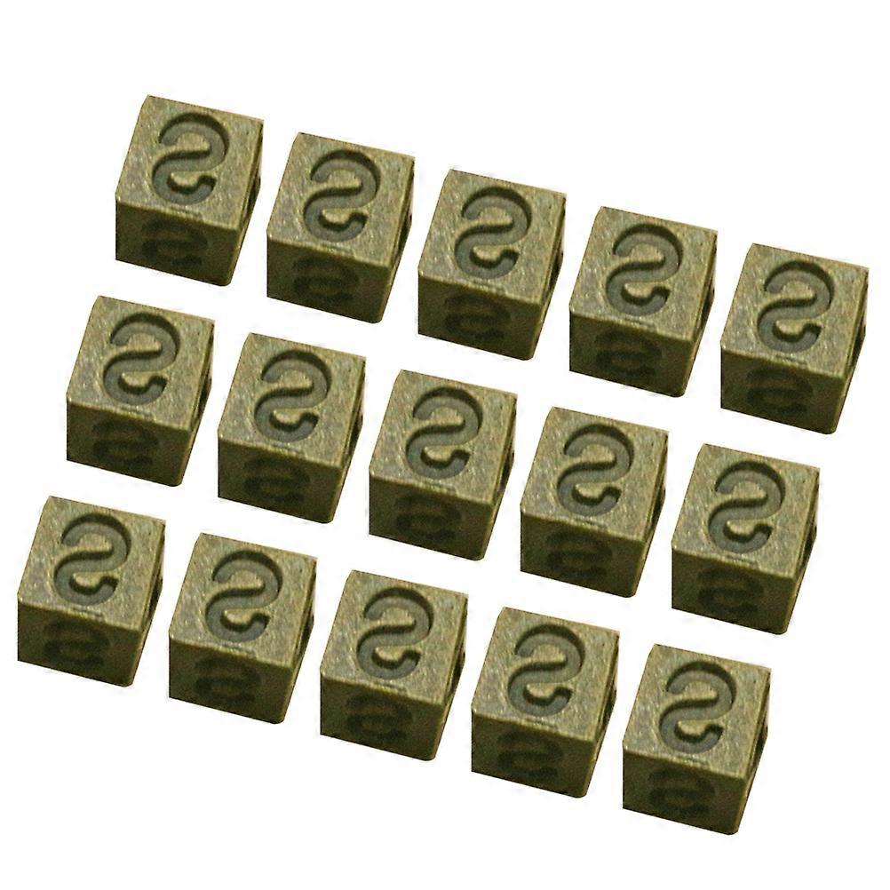 Jewelry Spacer Bead Square Alloy Charms Pendants for DIY Projects Lovers 100Pcs