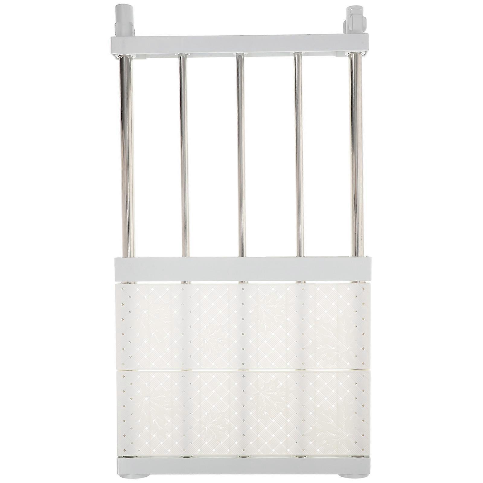 Bathroom Storage Organizer Cabinet Partition Retractable Wardrobe Shelf Unit 33-53 Cm Length 1Set
