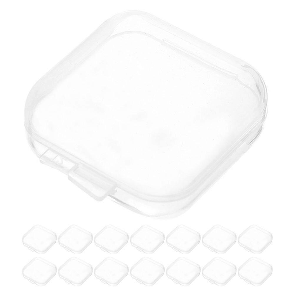 Mini Earplug Storage Bin Multipurpose Small Items Organizer Box 3.50X3.50X1.50CM 50Pcs
