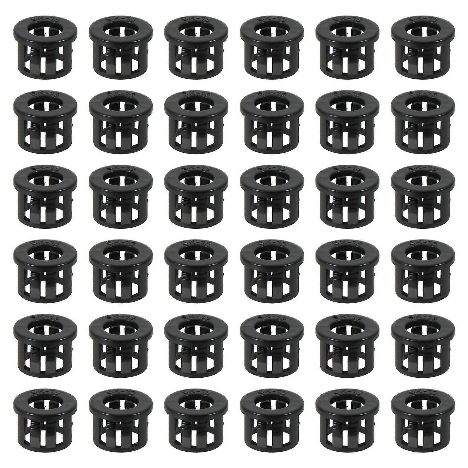 Cable Hose Snap Grommet General Users Vibration Absorption 1.5X1.5CM Silicone Rubber 100Pack