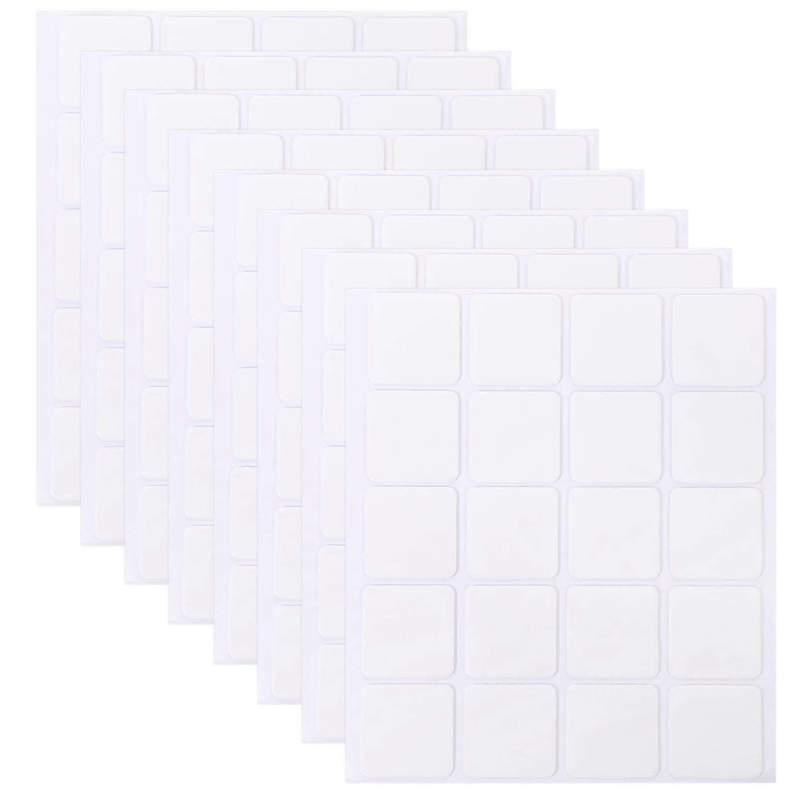 Heavy Duty Adhesive Tapes Double Sided Tape For Picture Frame 1 Inch X 1 Inch White 100Pcs