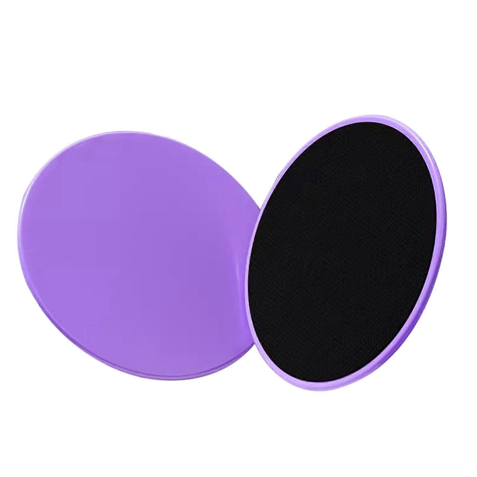 Exercise Glides Purple Floor Glides For Gliding Squats, Pilates, Yoga - Smooth Surface Core Strengthening, Multipurpose