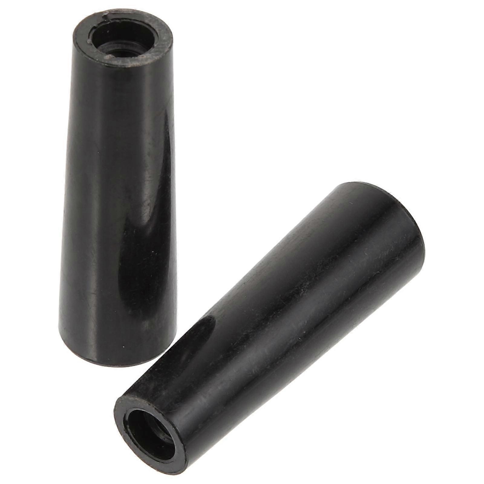 Pouring Beer Tap Handle Kegerator Tap Handle For Personal Breweries 6 5x2CM Black Plastic 2Pcs