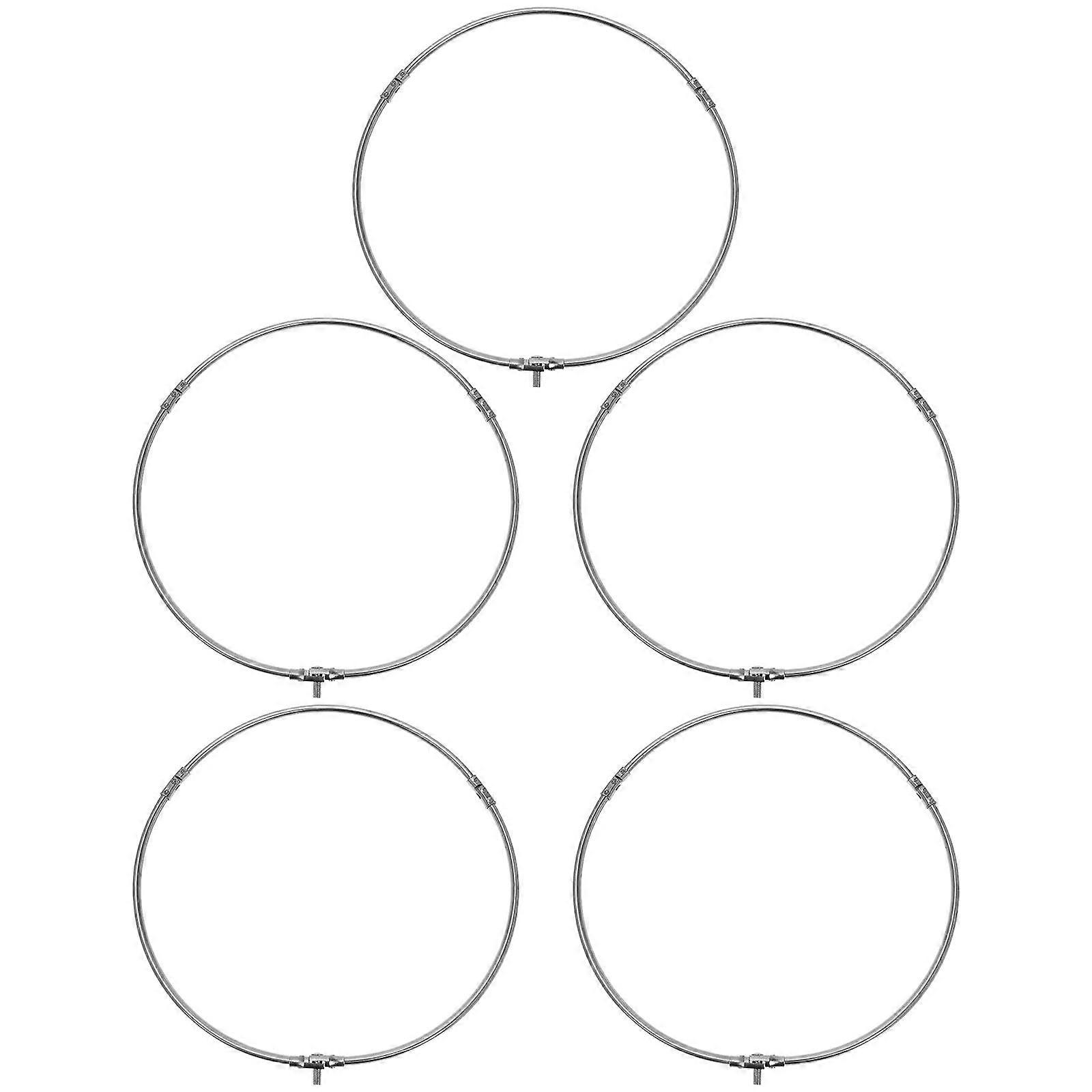 Net Circle Fishing Gear Durable Stainless Steel Fishing Net Ring 5Set