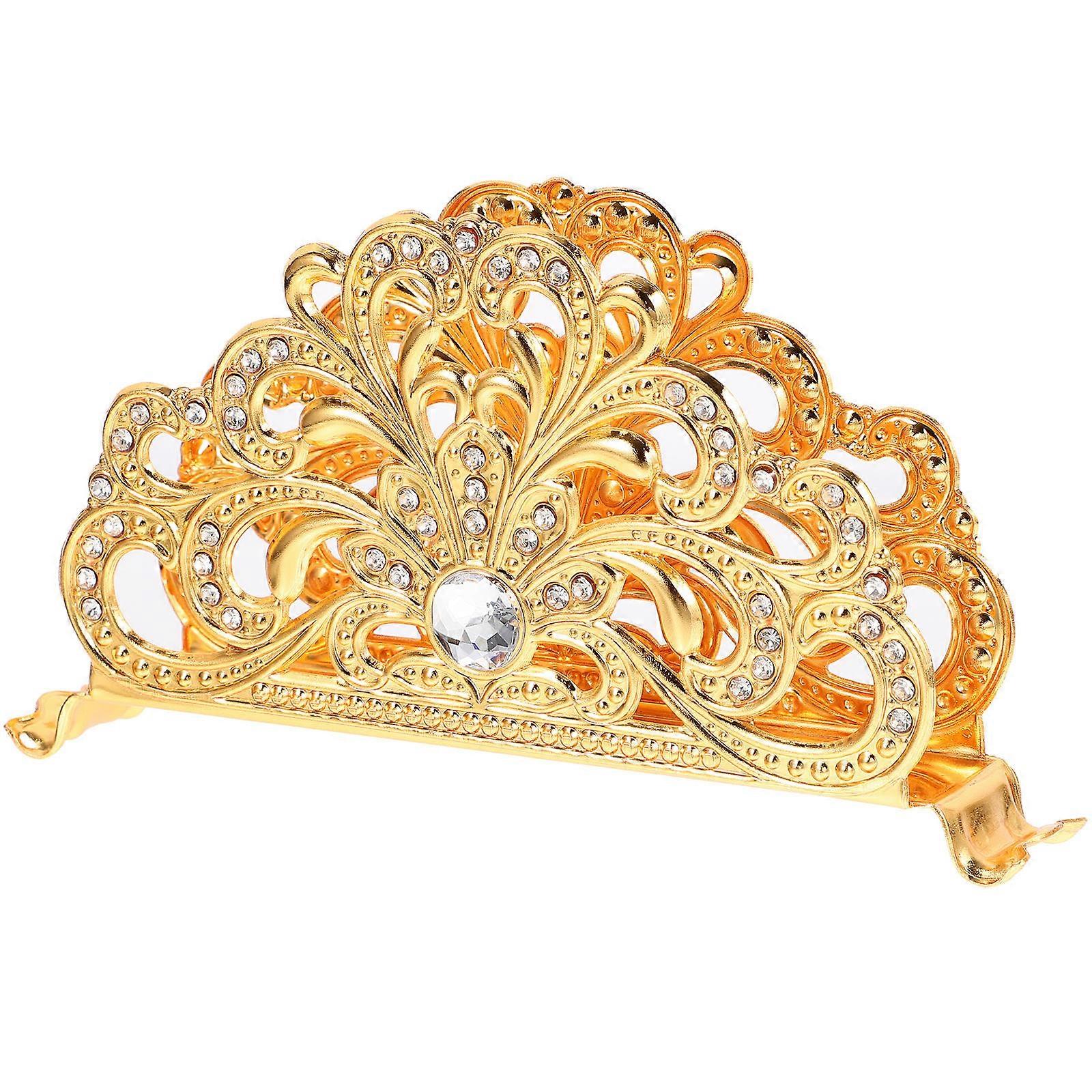 Napkin Stand Metal Indoor Use Hotel Decor 6.1X3.4X1.3in Decorative Ornament 1Pcs