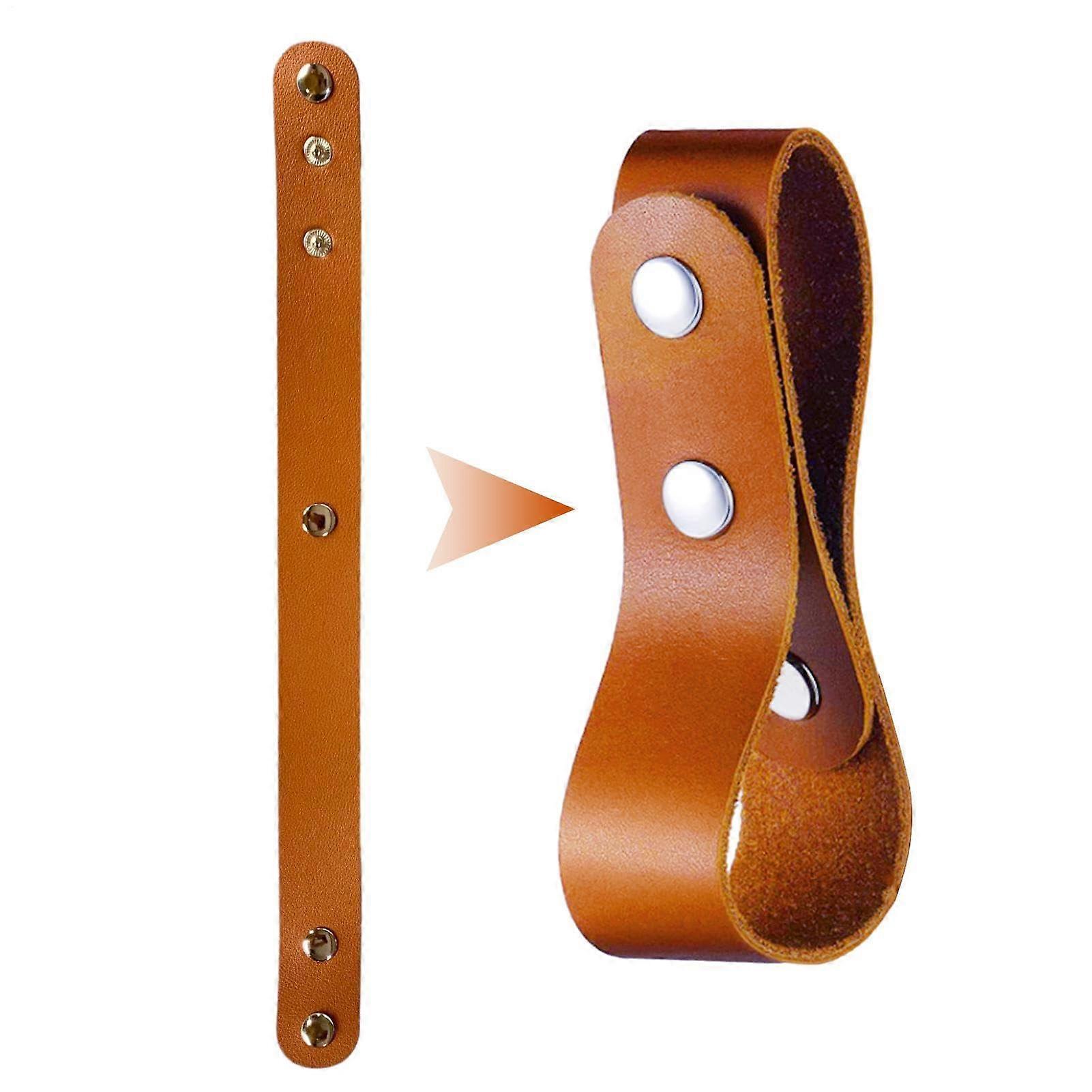 Belt Loops Bullwhip Holder - Handmade Bullwhip Holster with Metal Push Button, Adjustable Size and Durable Material