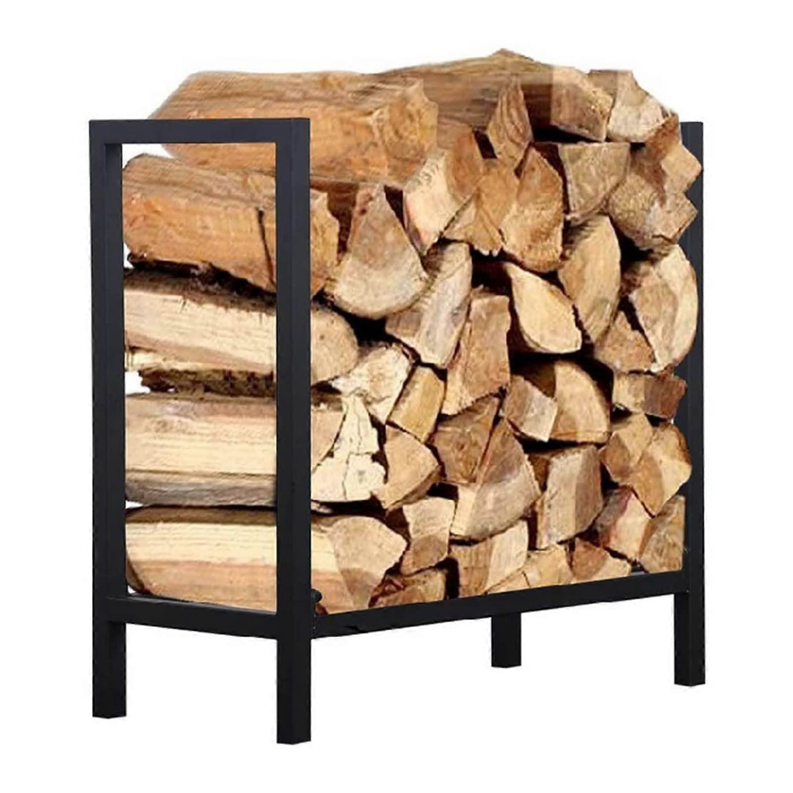 Improved adjustable sturdy wood stand, stack holder for fireplaces – metalwood storage carrier