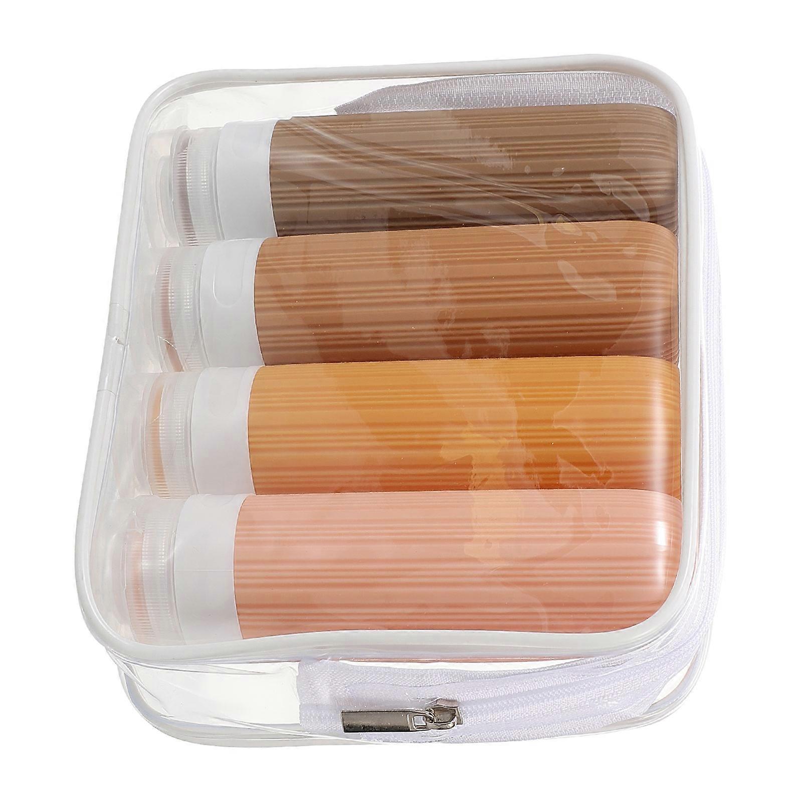 Here's a refined and engaging product description for your **4pcs Travel Silicone Refillable Shampoo Bottles**:
### 🧳 4PCS Travel Silicone