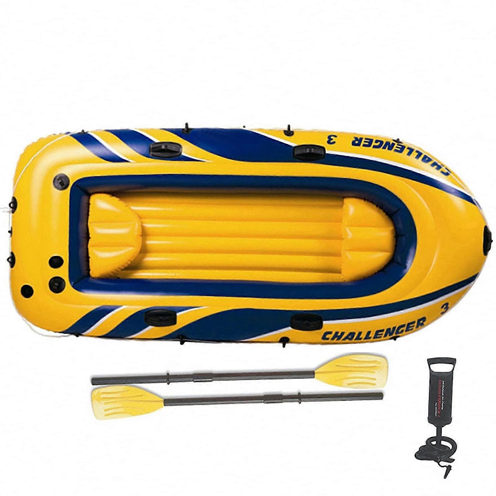 Large Dinghy Set WearResistant PVC Kayak with Accessories for 1/2/3 Person for Pool Sea Lake Double Valve Fishing Kayak 250x135cm