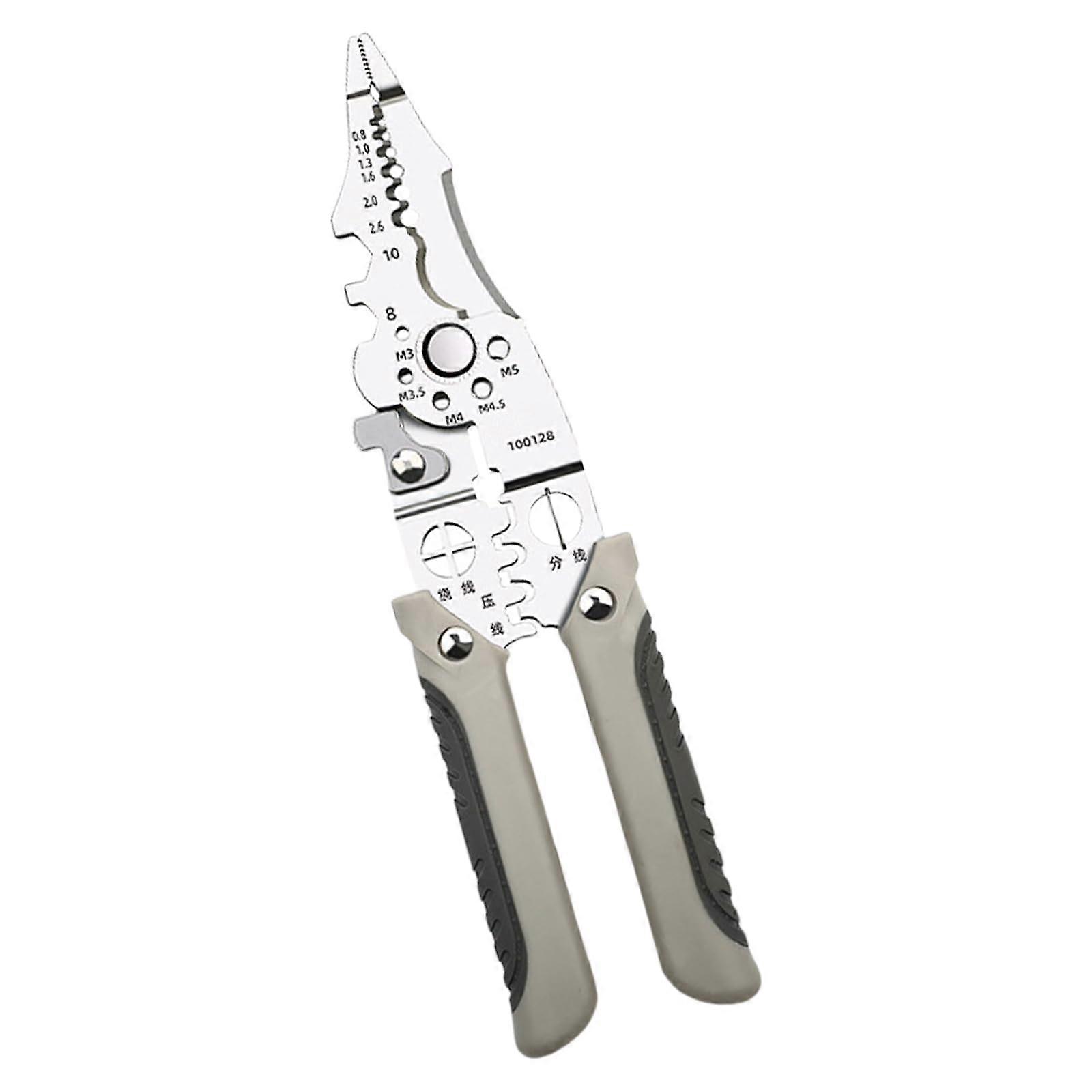 Professional multipurpose wire stripping and cutting tool ergonomic comfort grip for easy use in various environments