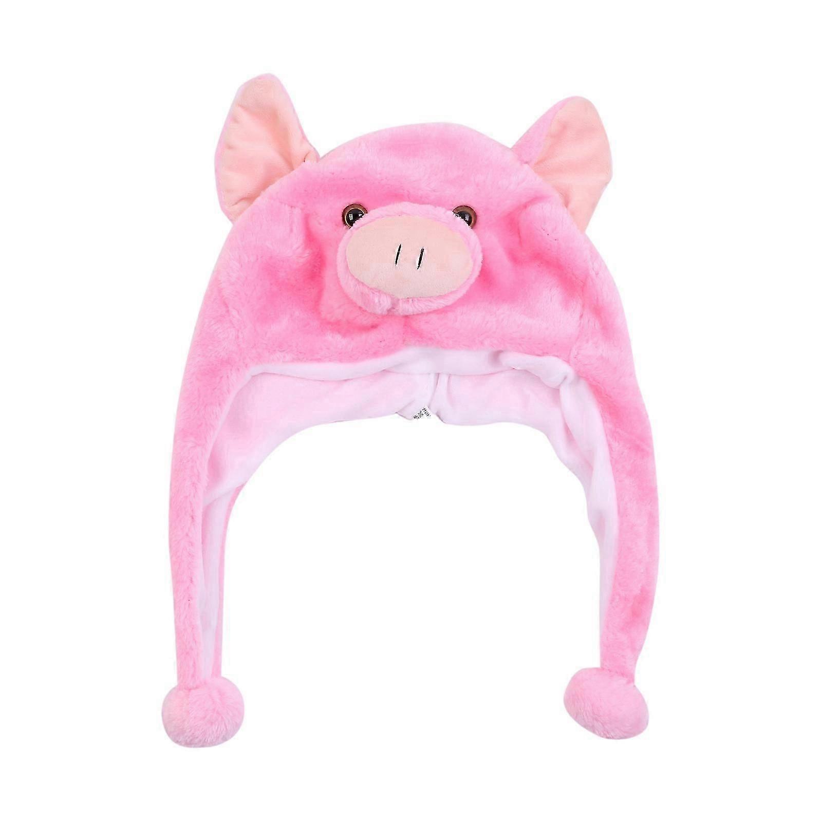 New Style Stuffed Animal Beanie Hat Super Soft Warm Hat with Ear Flaps Fluffy Cosplay Costume Multiple Style Winter Hat squirrel