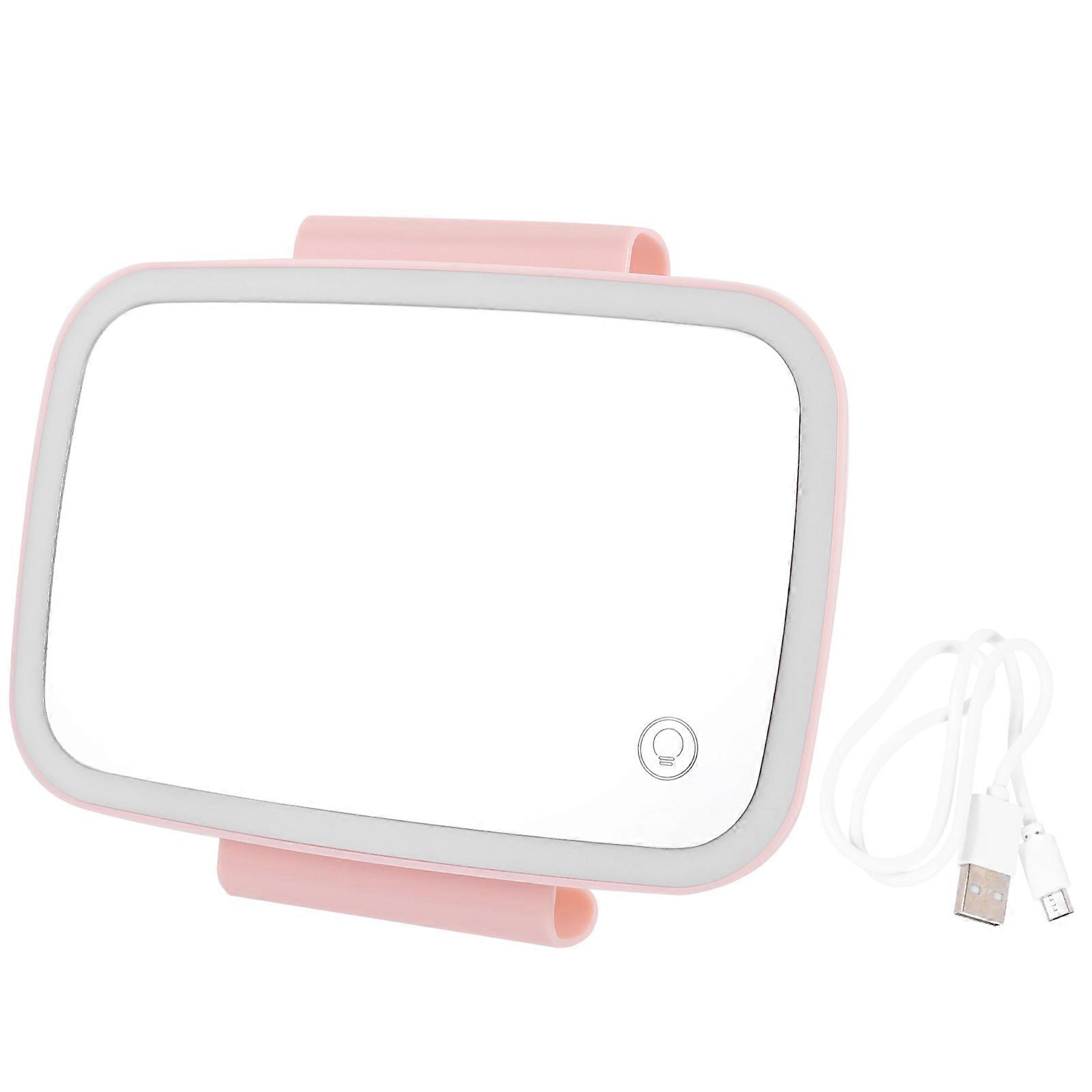 Pink Mounted Vanity Mirror for Sun Visor with Light 1Pcs