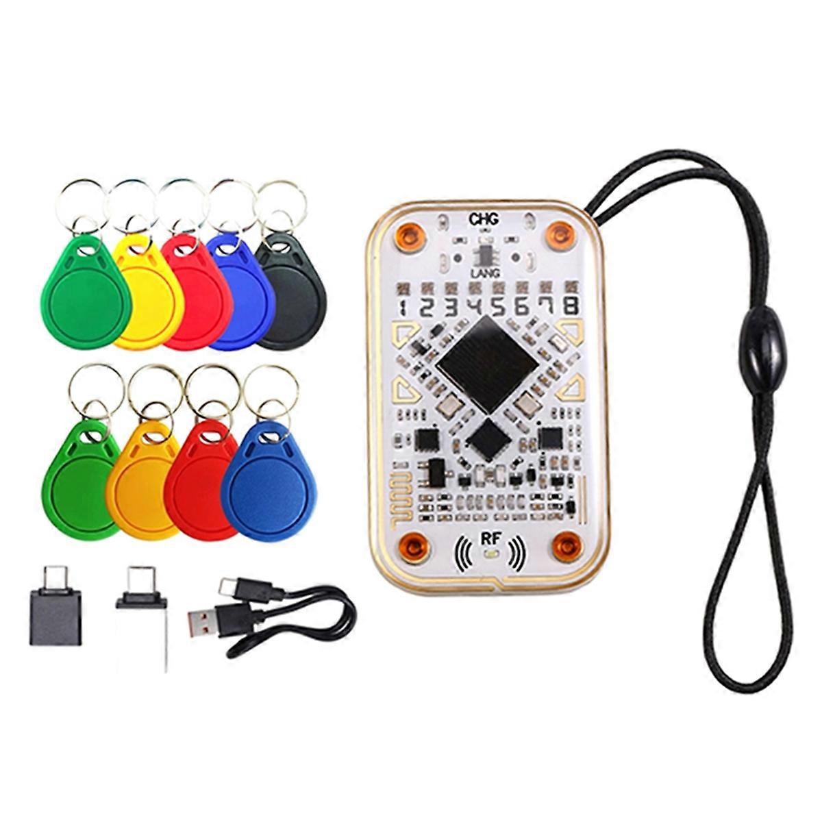 for Chameleon Ultra RFID Smart Chip Reader+4xCUID 5xUID Keychain