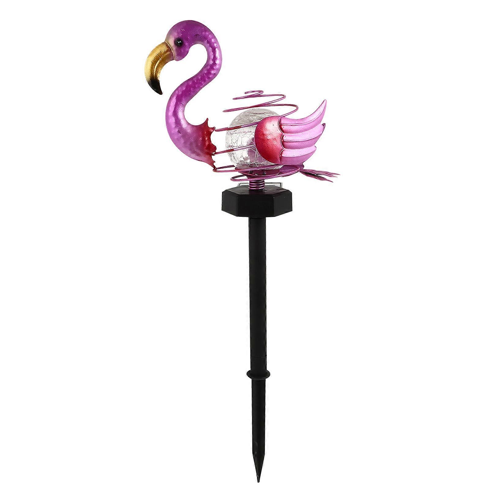 Flamingo Solar Garden Light Stake Weather Resistant Decorative LED Light for Lawn Patio Automatic Dusk to Dawn Function