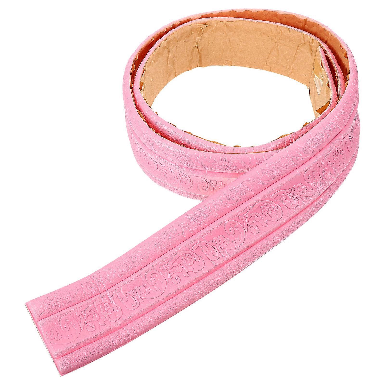 Moulding Trim Self Adhesive Foam Molding Trim Residential Use Pink 235.00X9.00X0.50CM Flexible 1Pack