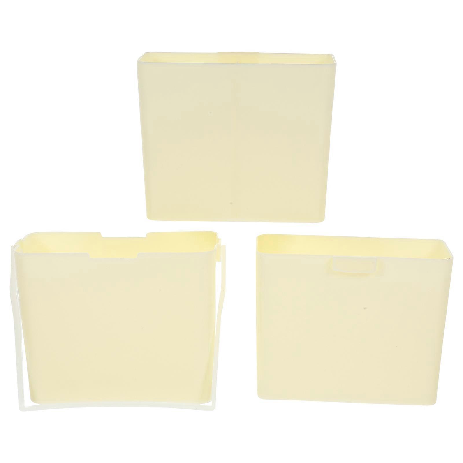 Paint Brush Cleaner Watercolor Brush Container Multi Functional Design Rectangular Light Yellow 13.50X11.50X9.00CM Brush Holding 1Set