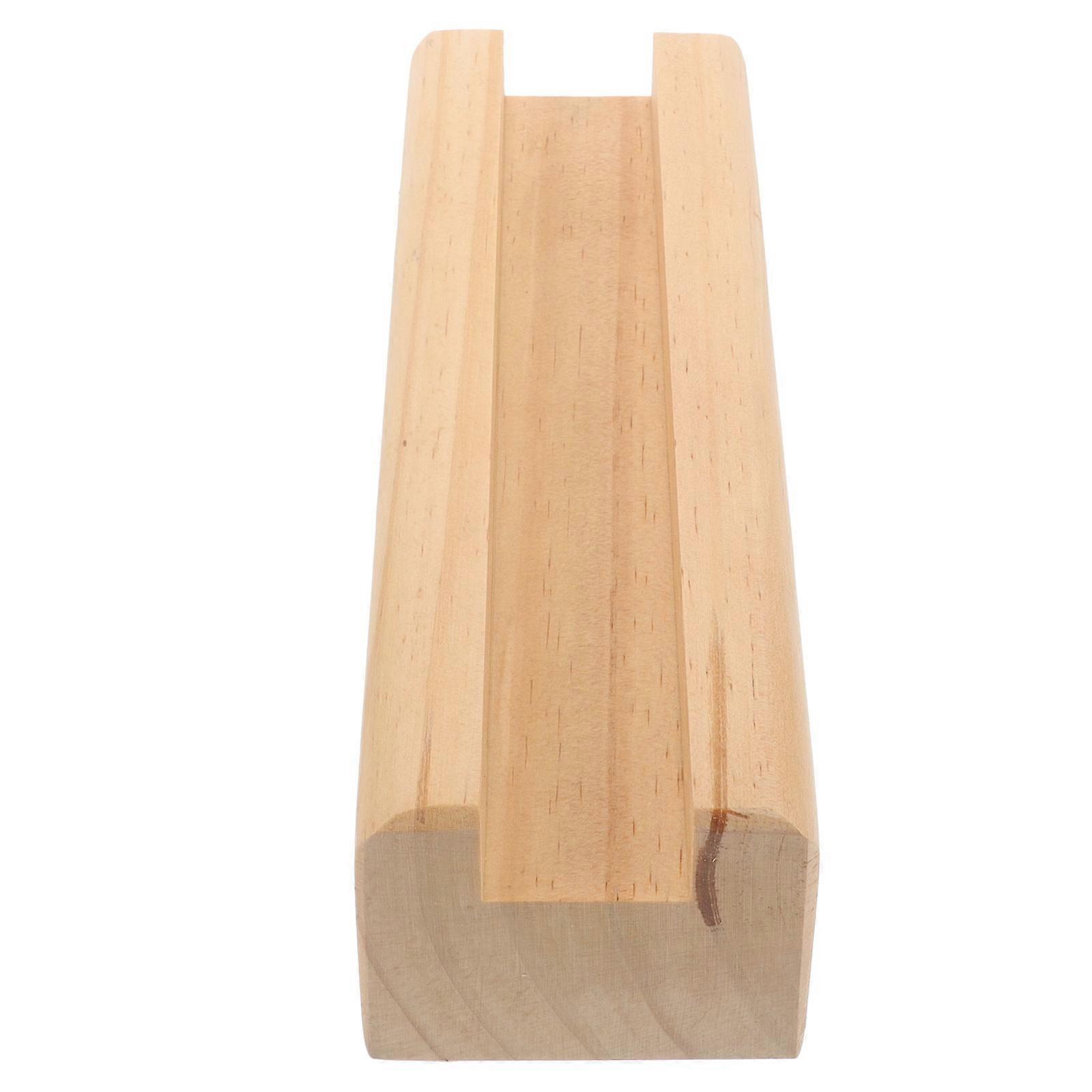 Support de base pour miroir de sol Base de miroir de sol en bois massif Utilisation intérieure brun clair support stable 1Pcs