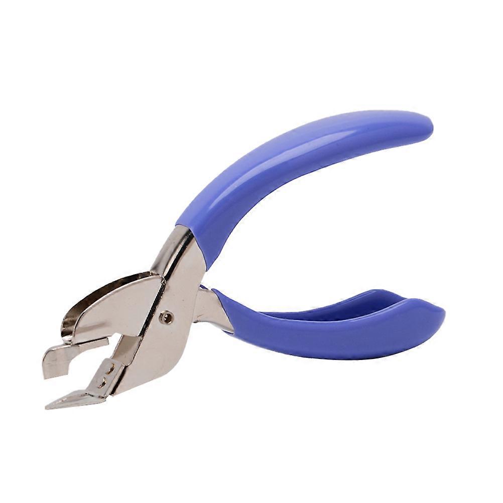 Compact Damage Prevention Staple Puller Tool Blue Plastic For Adults Office Use 1Pack