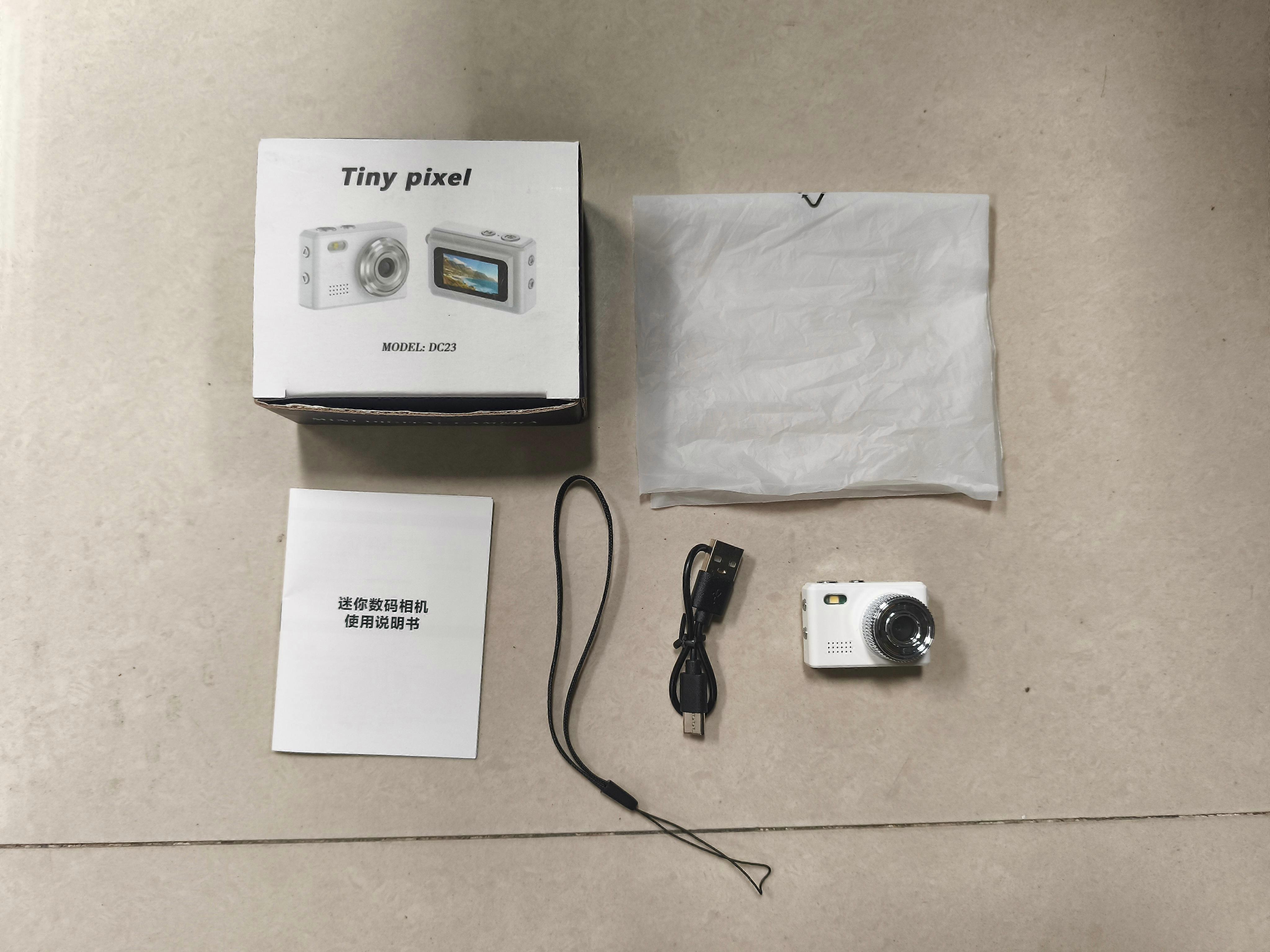 Mini 1080P Digital Camera with HD Video, Built-in LED Light, Filters, and Webcam Function