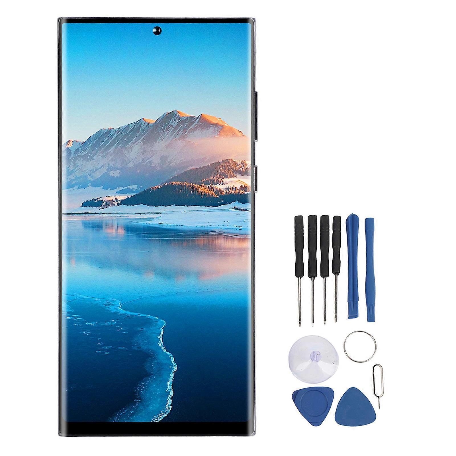 Galaxy S22 Ultra OLED Screen Replacement - 6.8" Display with Frame & Fingerprint Recognition