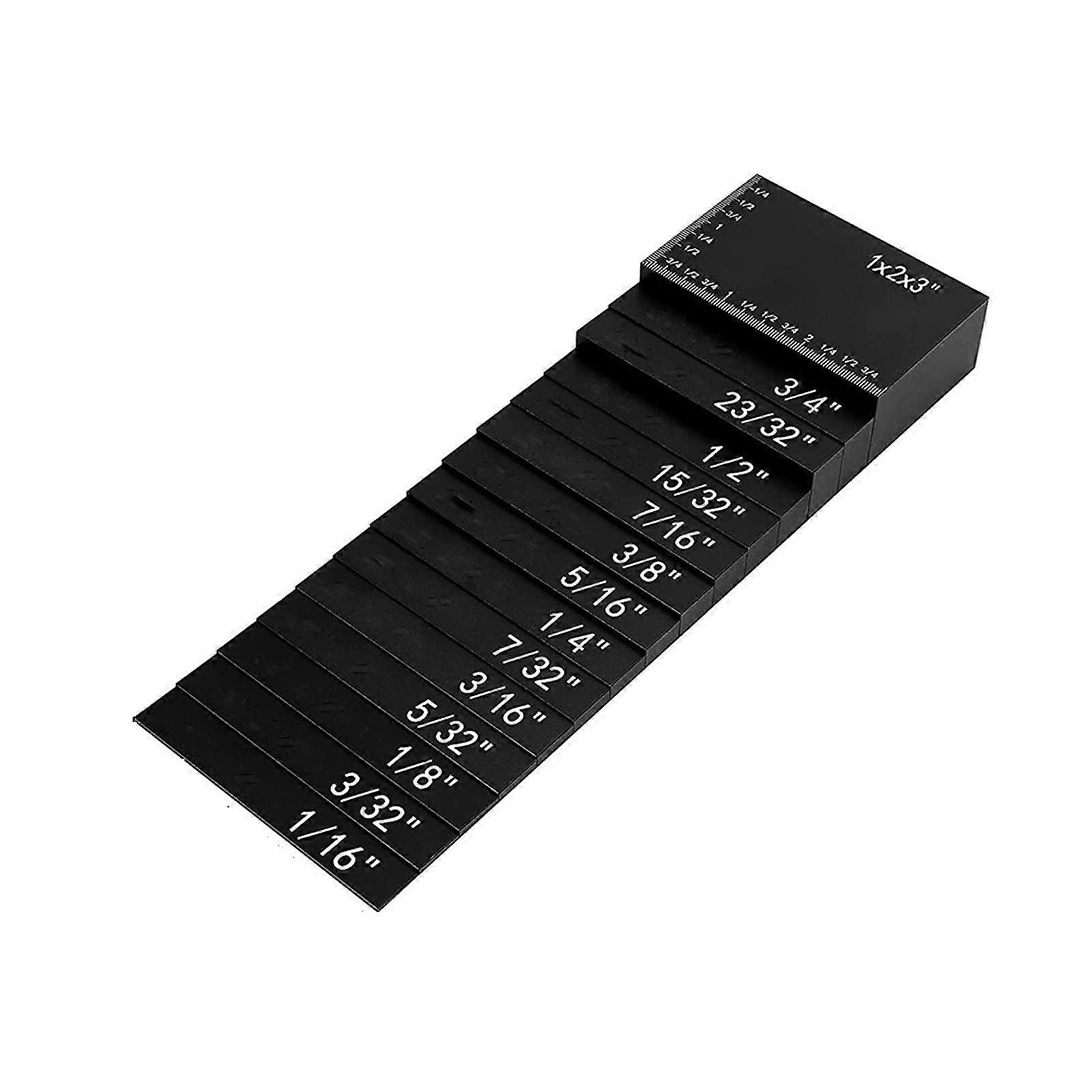 15piece height gauge set for router and table saw accessories, woodworking, quick setup and measurement