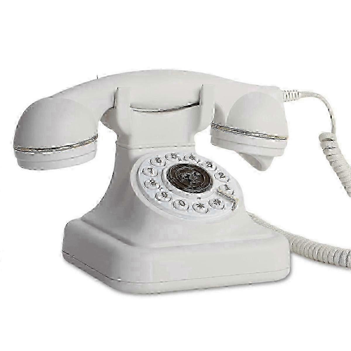 Vintage Rotary Phone with Voice Recorder, Antique Guest Book Message Keeper