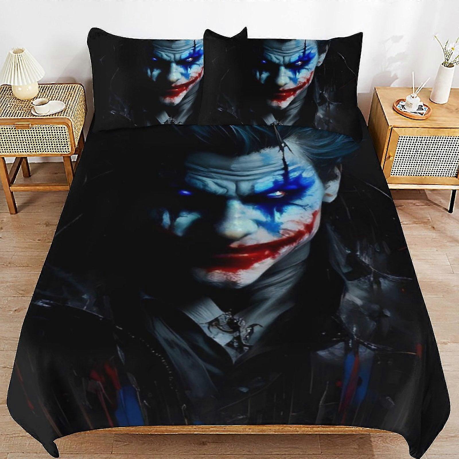 Conjuntos de Cama de Desenho Animado Fofos com Impressão 3D, Decoração de Quarto Leve, 1 Capa de Edredom e 2 Travesseiros para Crianças 79x90