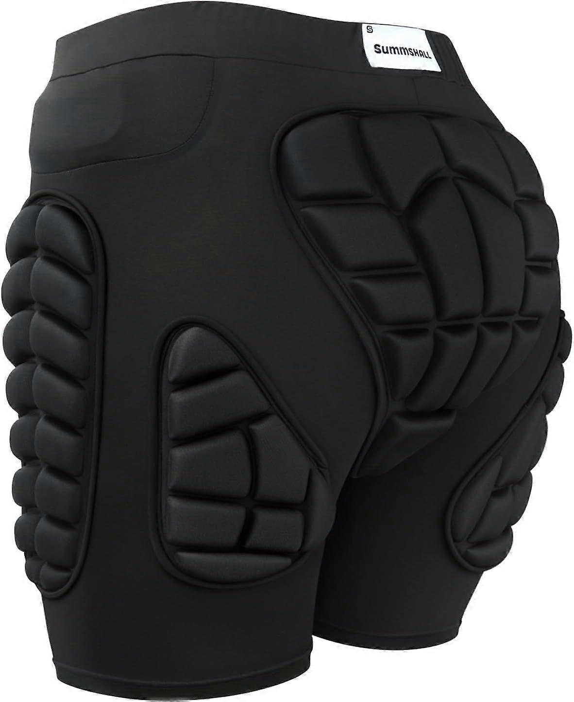 Padded shorts, hip protection, breathable skating compression shorts basketball hip protection gear underwear for skiing skateboarding snowboard skati