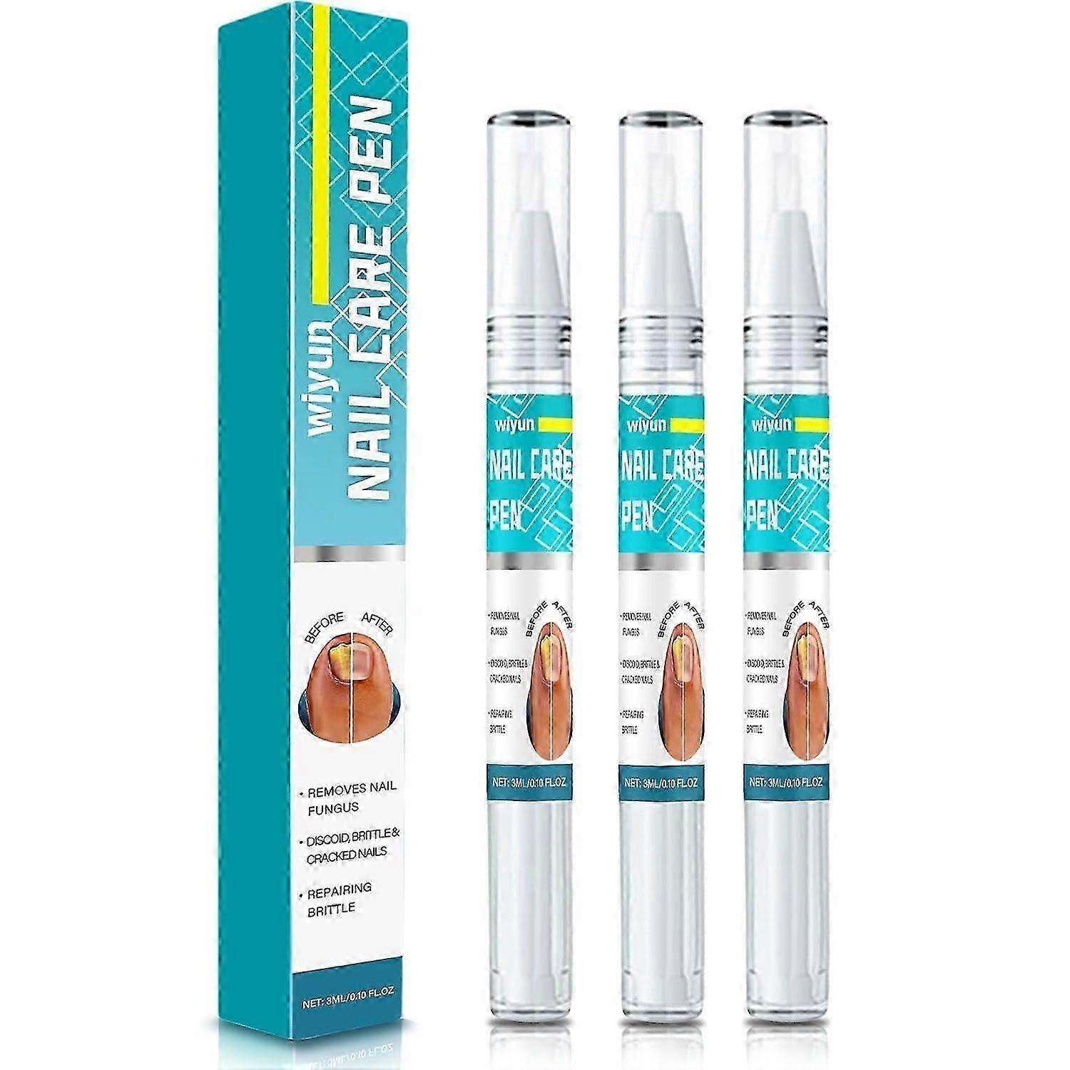 Toenail Fungus Pen 3ml, Powerful Nail and Foot Fungus Treatment, Reduces Discoloration and Bleeding, Moisturizes Chapped, Thick and Broken Nails