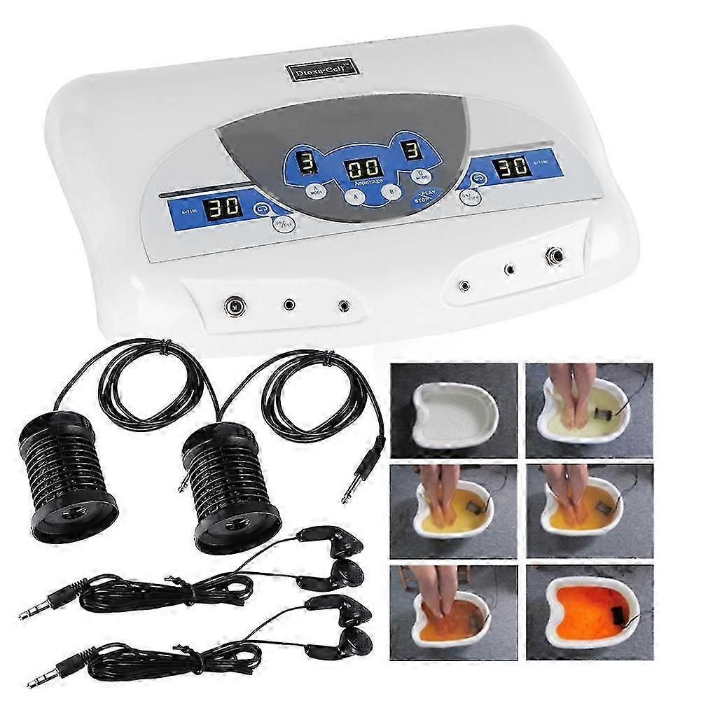 Body Detox Machine Ion Array Music Footbath Spa Cleanse Ionic Machine For Two People