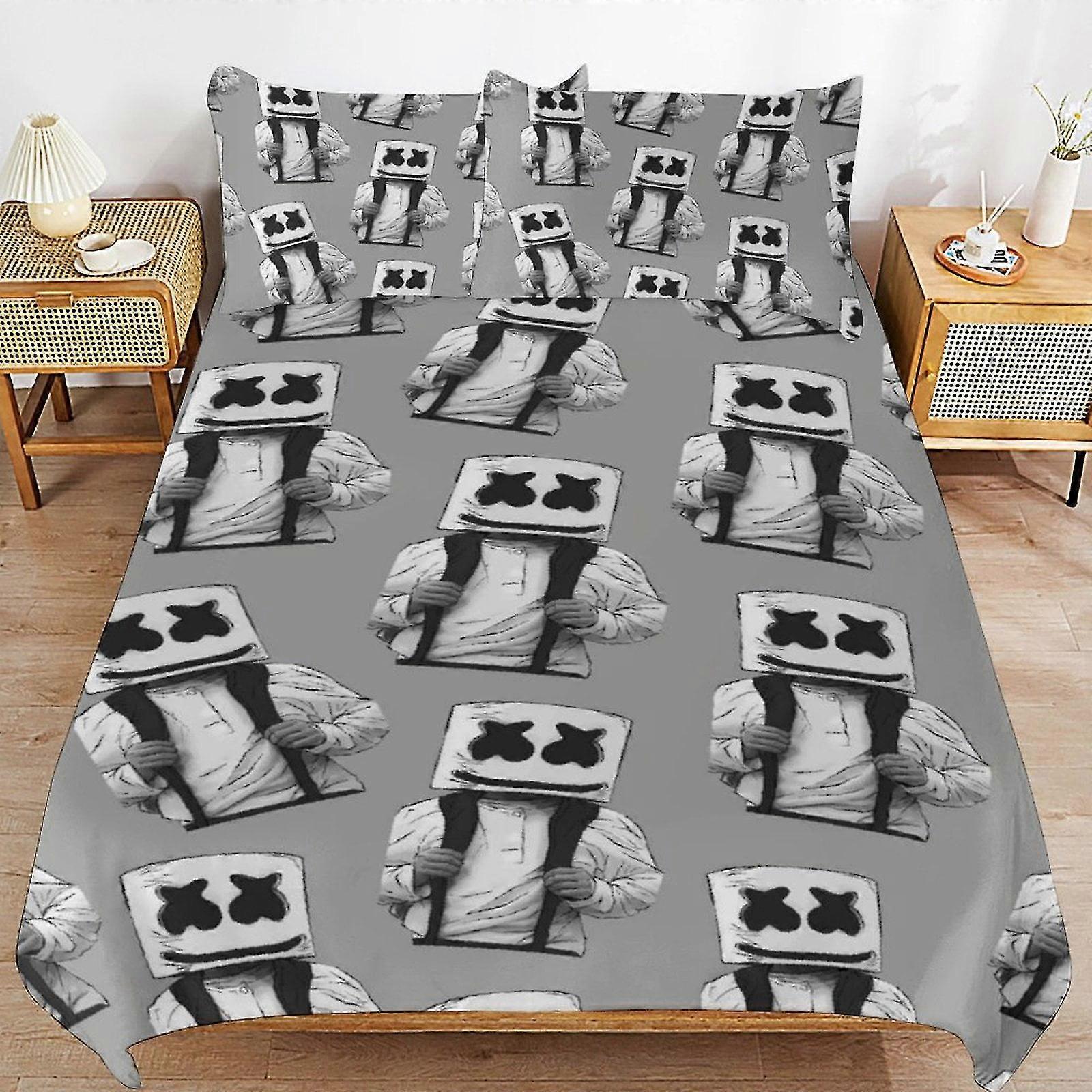 Conjuntos de Cama de Quarto Macios com Capa de Edredom e Edredom para Adolescentes e Crianças - Presentes de Decoração de 3 Peças