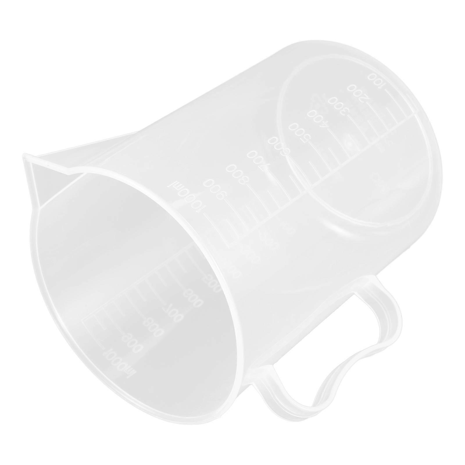 White Measuring Cup for Oil Measuring Plastic Pitcher for Accurate Use