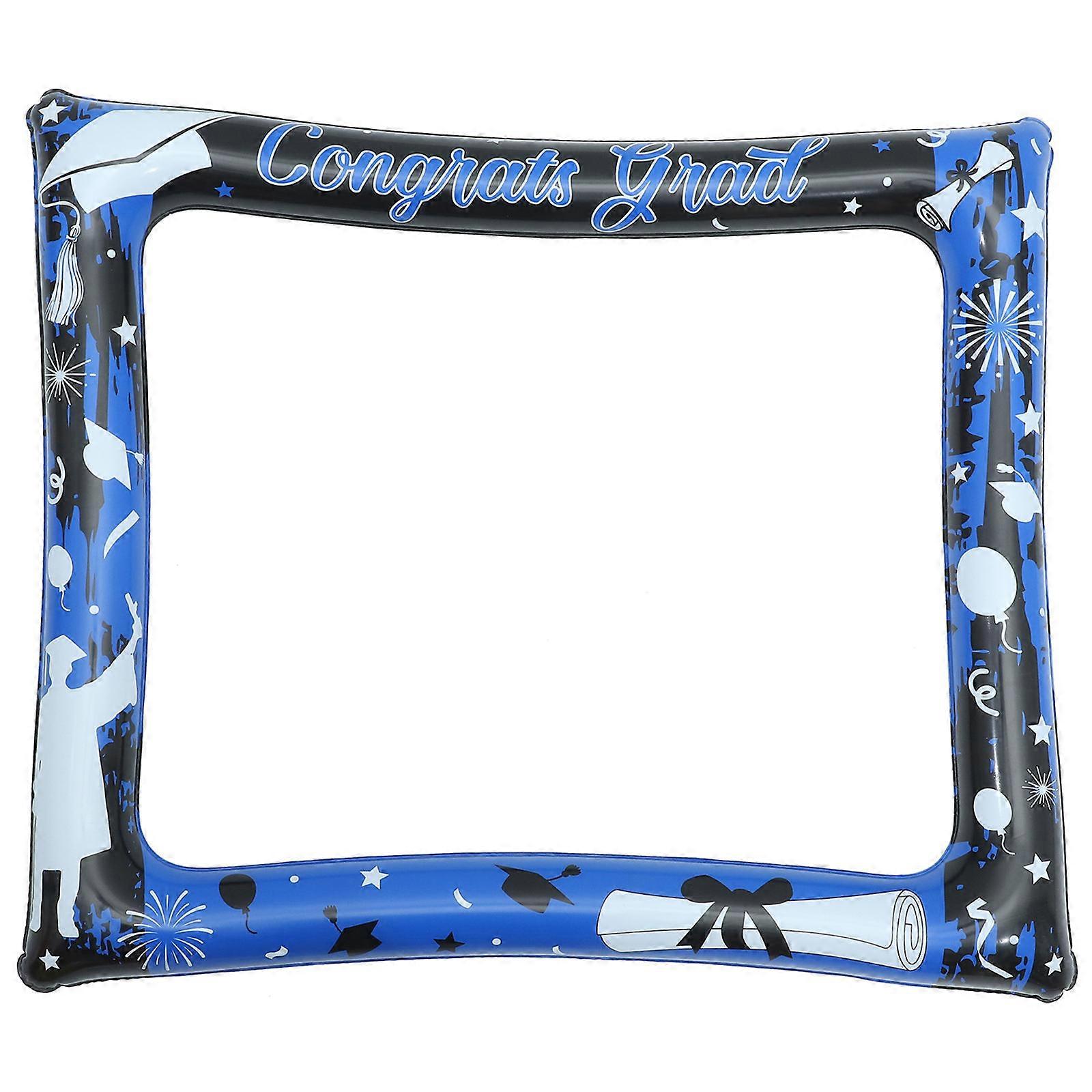 フォトブースフレームインフレータブルインフレータブルフォトフレーム卒業パーティー用品卒業生29.5×25.6×0.0in 1セット