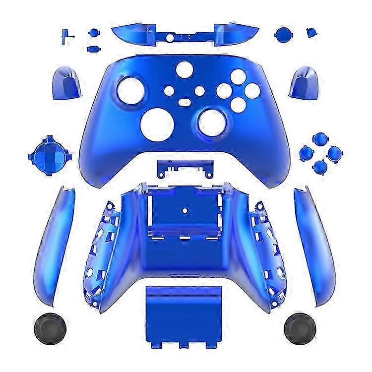 XboxシリーズX/Sゲームコントローラーと互換性あり、ABSシェル、電着メッキ、交換用ゲームパッドカバー