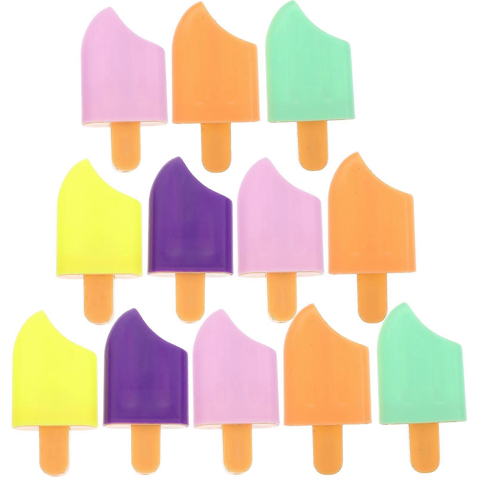 Creative Markers Popsicle Highlighters Office Supplies Fluorescent Pens Mini Stationary 5.8X3X1.2cm Marking 20Pcs