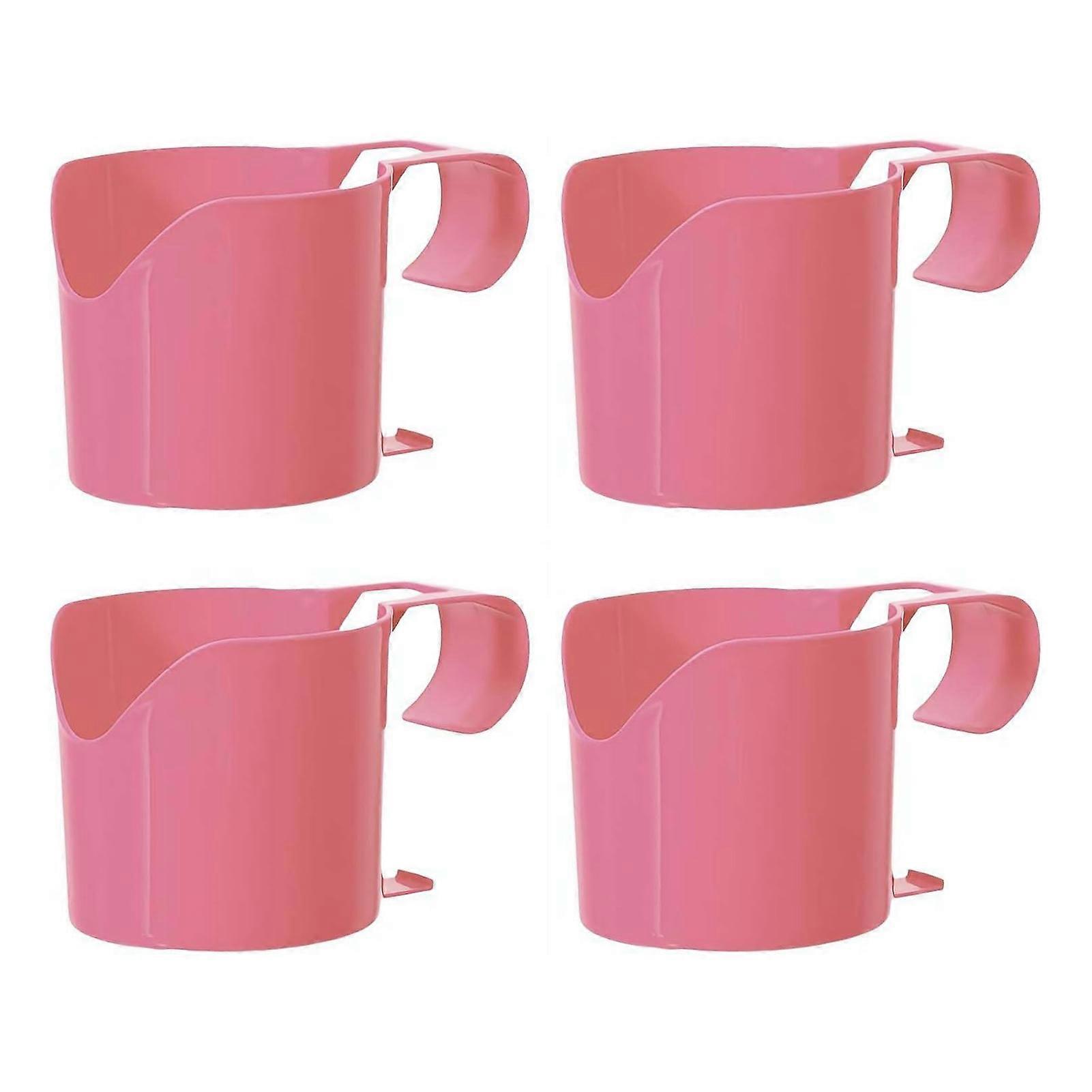 4 Pack Poolside Cup Holder for Inground & Above Ground Pools - Weather-Resistant, Hands-Free Storage for Drinks & Snacks