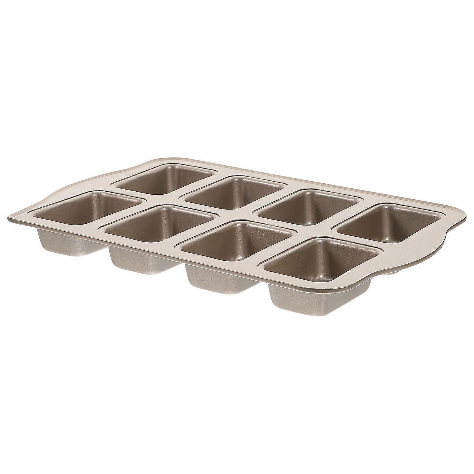 Non Stick Carbon Steel Mini Loaf Tin – Rectangular Baking Pan for Cakes, Muffins & Bread – Gold Finish – Ideal for Home & Professional Use