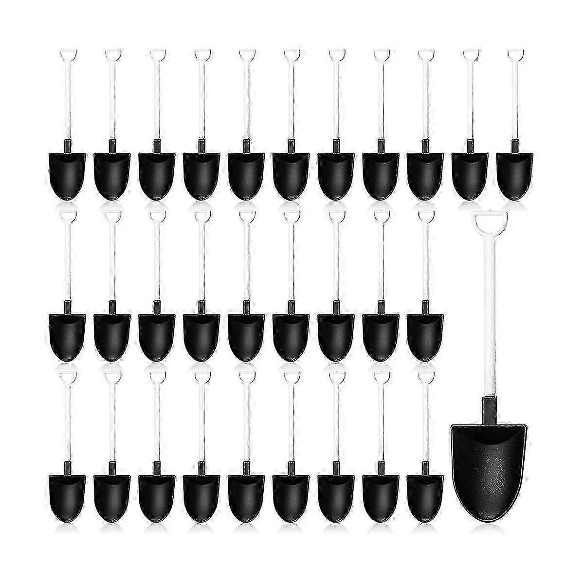200 Pcs Mini Shovel Spoons for Dessert Disposable Plastic Shovel Shaped Spoons Mini Dessert Spoons JN