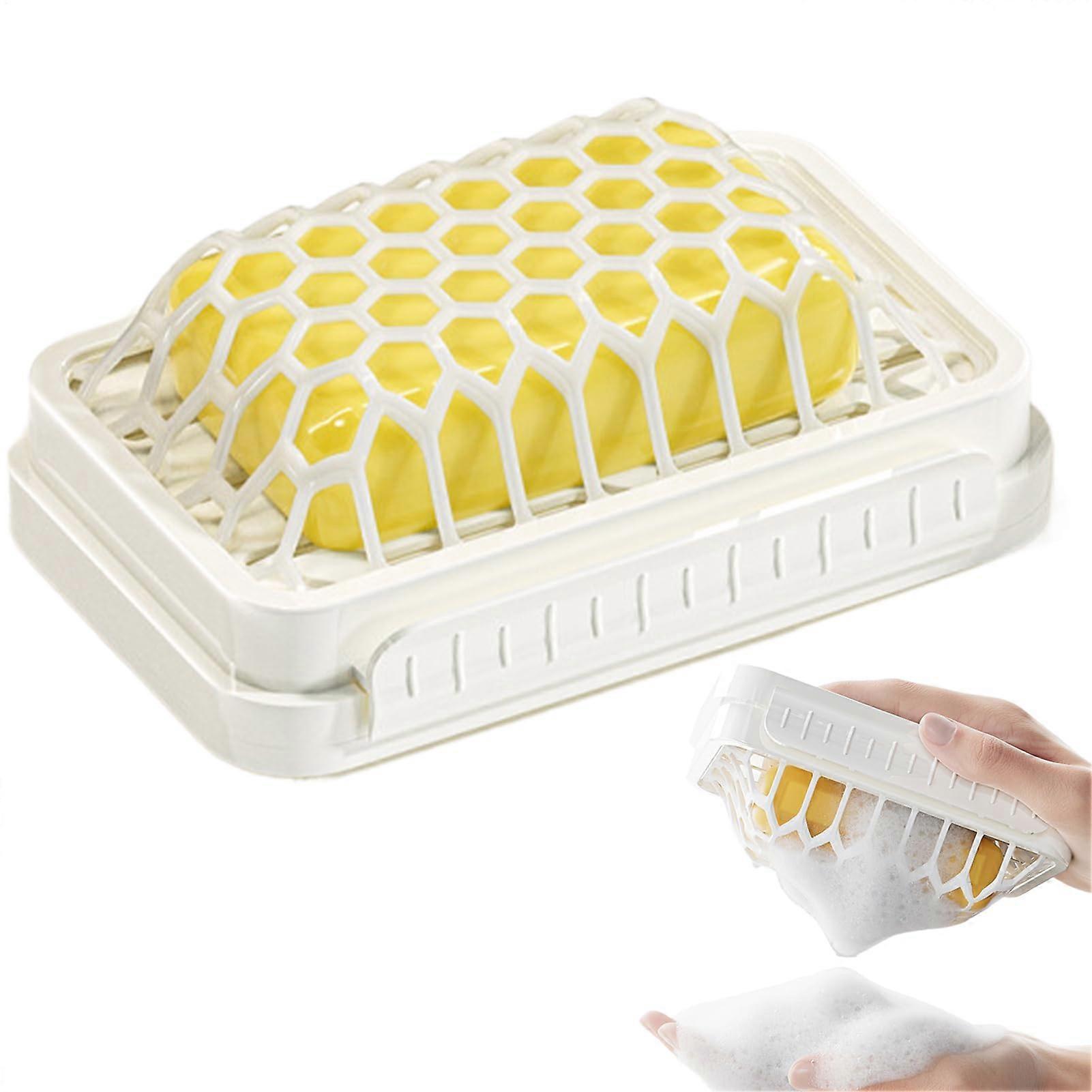 Baskyer Double Layer Soap Saving  Mesh Structure, Space Saving for Bathroom