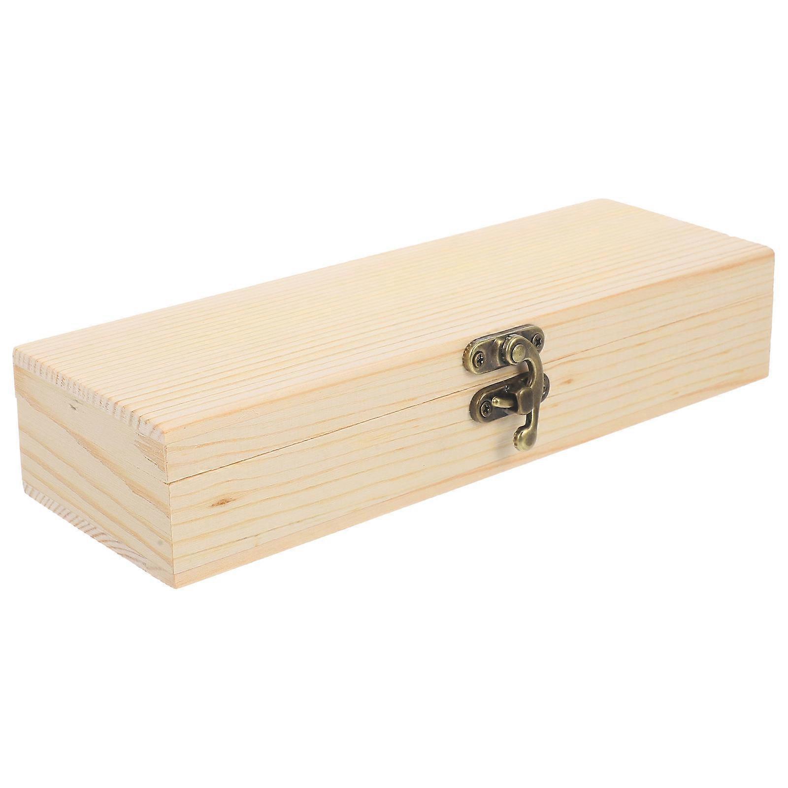 Jewelry Container Rectangular Pen Case Travel Use Synthetic Material 21x7x3.5cm Moisture-Proof 1Set