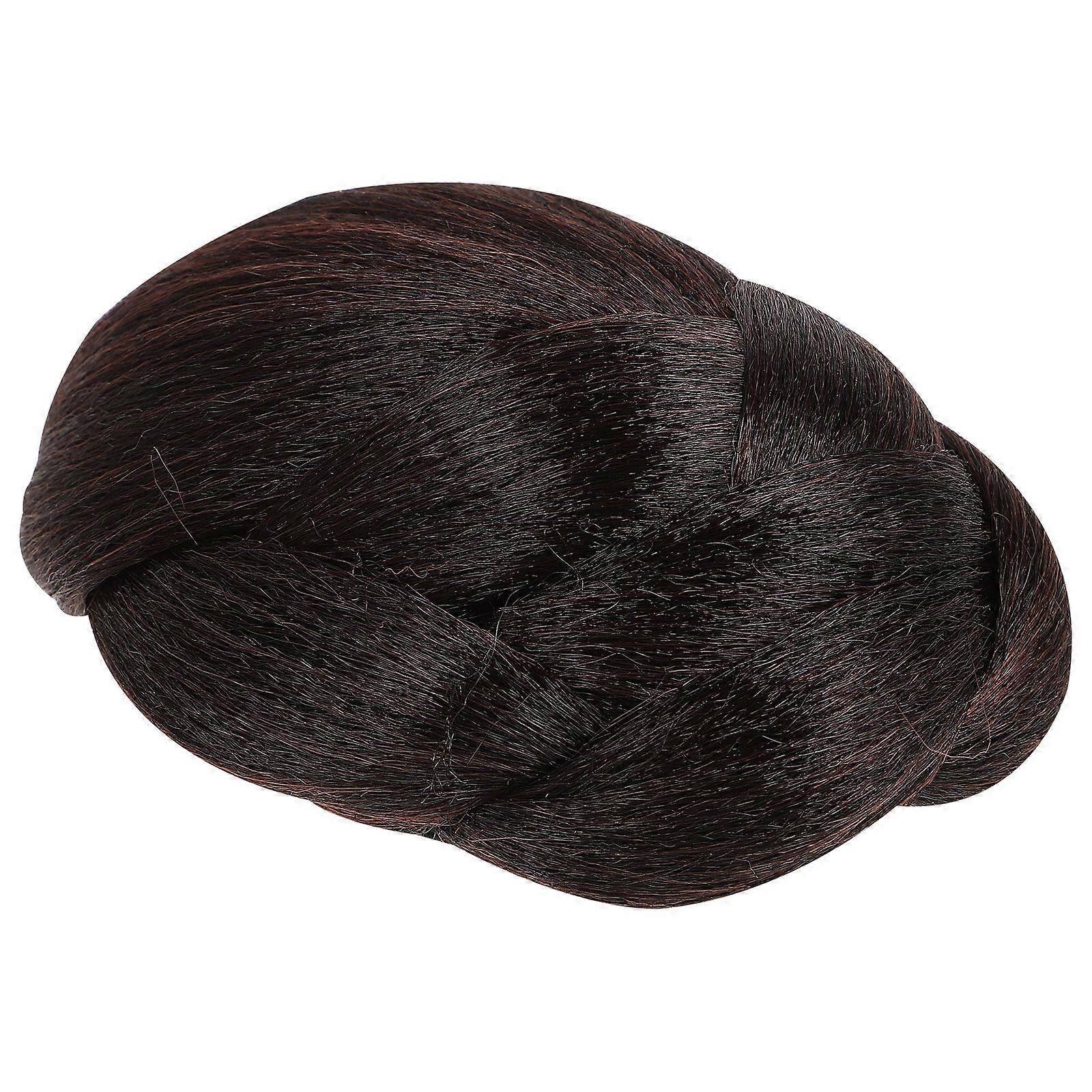 Elegant Chignon Bun syntetisk fiber hårforlængelse til kvinder daglige aktiviteter 1pack