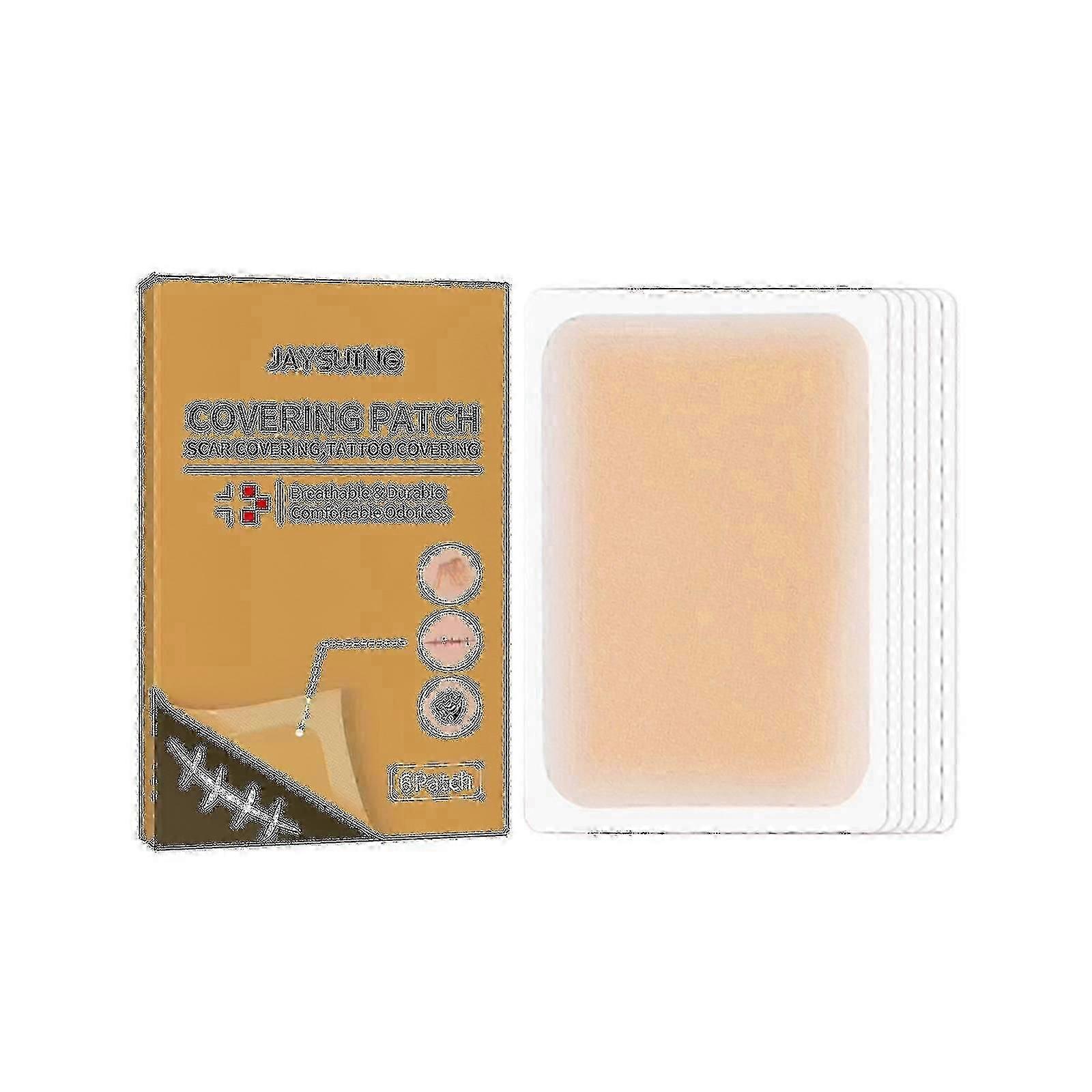 Jaysuing غير مرئية المخفي ملصق الجلد الوشم ندبة غطاء المخفي عصا