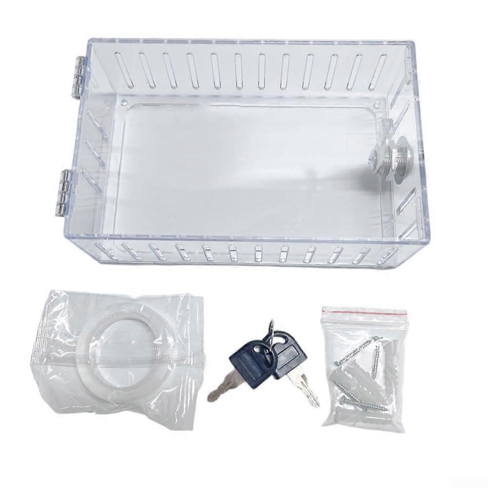 Protect your thermostat from unauthorized modifications. Lock box with 2 keys fits most thermostats.