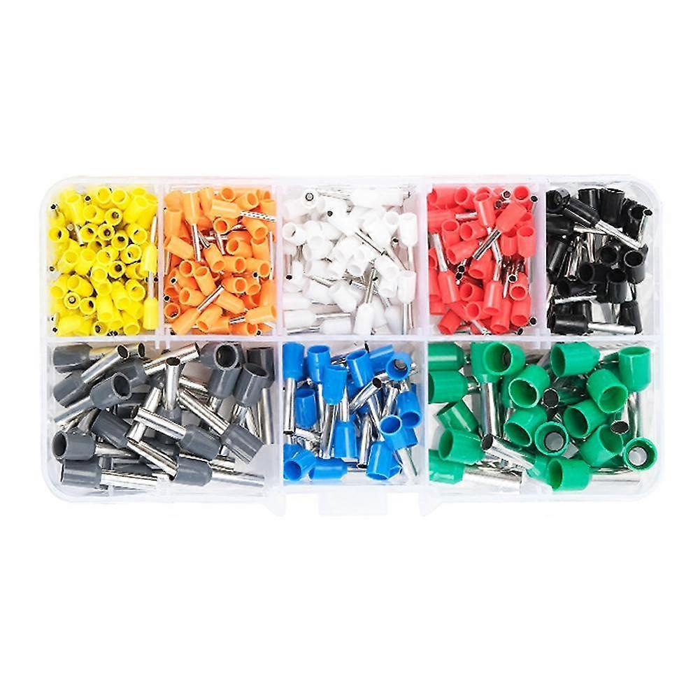 400Pcs Crimp Terminals Electrical Tube Terminals Suit Ve Tubular Block Cord